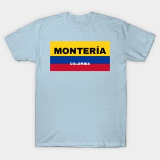 Montería City in Colombian Flag T-Shirt